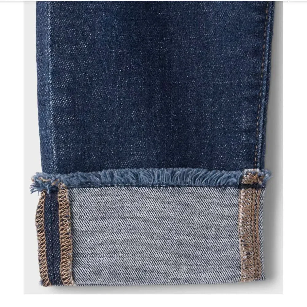 ‎Girls Roll Cuff‎ Straight Jeans - Size 6 - NWT ✨‎👖